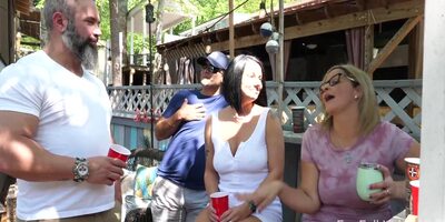 Rough Fucking In Public With Real Swingers
