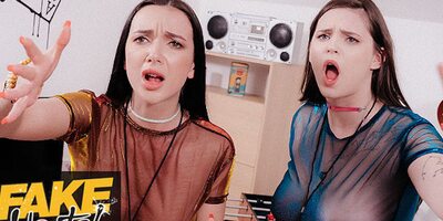 Fake Hostel - Rave Girls Lady Gang and Taylee Wood party their big tits off in thick cock threesome