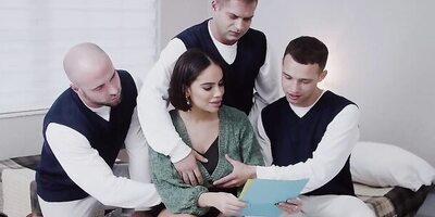 FreeUse Fantasy - Three Horny Boys Ask Santa To Send Them A Big Titted Stepmom For Christmas