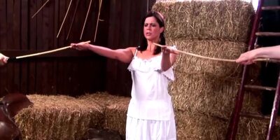 Brunette Milf Spanked And Caned