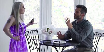 Tiny Babe Haley Spades Takes Her Stepdaddy’s Huge Cock