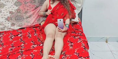 Punjabi Wife Masturbating While She is Watching Porn On Her Mobile With Loud Moaning