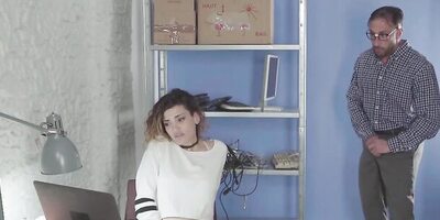 Penelope Cum blows her stepdaddy and gets fucked by him