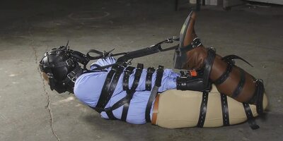 Strict Hogtie With Restraints