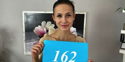 Fit brunette gets some casting action