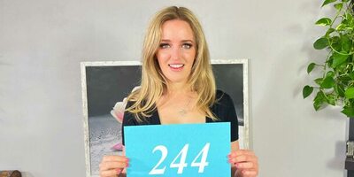 This blonde from Australia is so sexy and horny