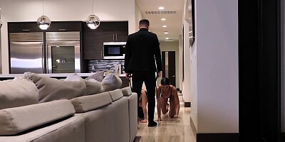 Blonde and brunette obedient doing all the dirty things to guy