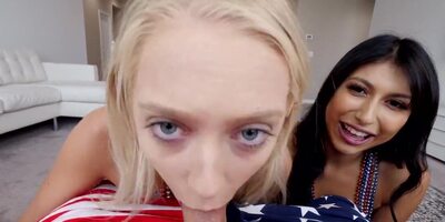 Threesome is the best way for girls to celebrate