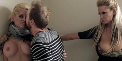 MILF bitches Alena Croft and Kelly Madison rough threesome