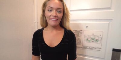 Blonde understands she has to hook up with the agent