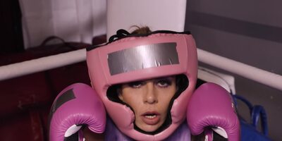 Perverted boxing coach uses his cock for motivation