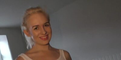 Blonde with fit body pleases herself with sex toys