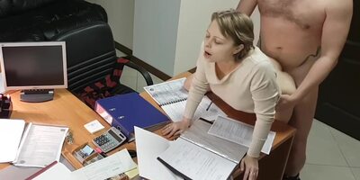 Unbelievable plumb with an office assistant