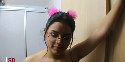 after flirting with my stepbrother the unexpected happens- porn in Spanish