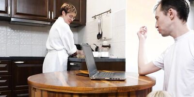 SISPORN. After dinner guy convinces stepsister to have sex in the bedroom