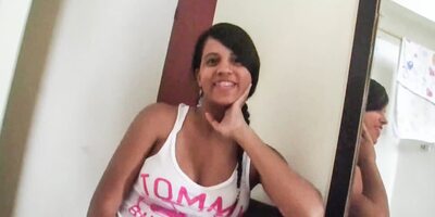 Married Colombian Maid Down To Suck an European Big Cock