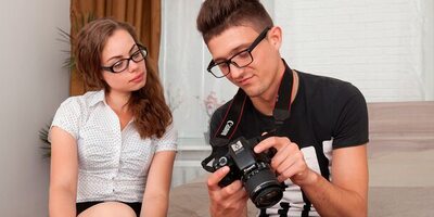 Casual photo session and sex