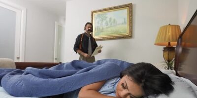 Nola Exico is fucked by both her stepdad and stepbrother