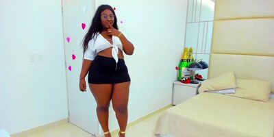 Thick black schoolgirl