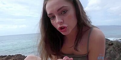 Aften Opal - You Fuck Aften Outside And Cum In Her Mouth