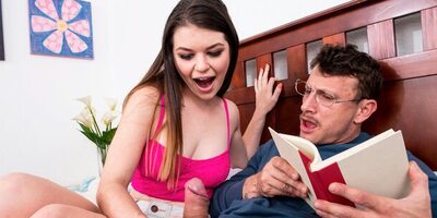 18 year-old Teen Anastasia Sucks the Cum Out of Her Tutor