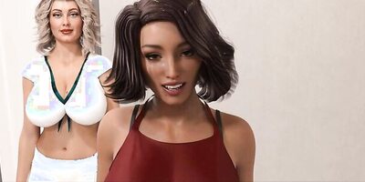Grandma's House: Two MILFs With Big Tits And A Guy With Huge Cock-Ep62