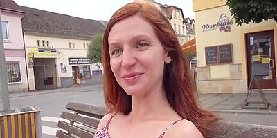 Red Haired Babe Is About To Have Sex For Money With A Man