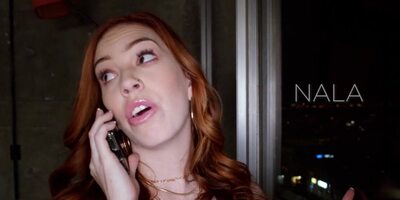 Sweet redhead with big tits blacked by new lover