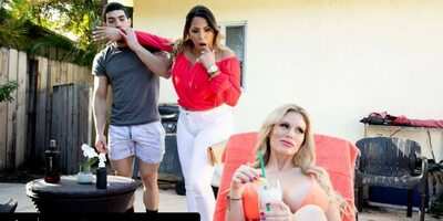 Threesome With Stepmom And His Teacher Is Every Man's Dream