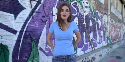 Tight pussied College babe receives a PUBLIC SHAFTING for all of us to see!