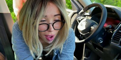 jerking off in public, a girl passes by and helps me cum