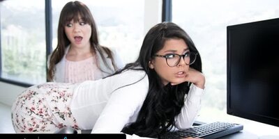 GIRLSWAY - Angry Dominant Boss Needs Incompetent Rookie IT Gina Valentina To Satisfy Her