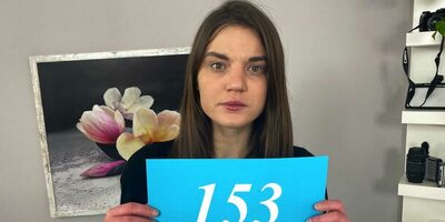 Hot brunette gets personal advice in casting session