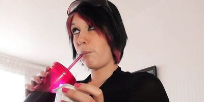 Kenza Suck Wraps Her Fake Tits Around His Cock And Fucks It!