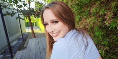 Lovely redhead girl Laney Grey gets hard cock in POV-style scene