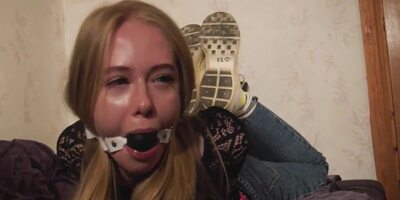 Sexy Hogtied Girl