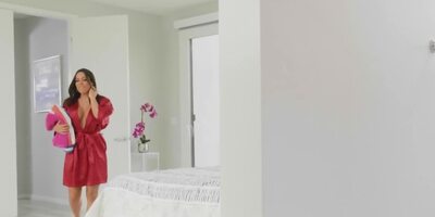 Thick MILF is intimate with husband's best buddy in shower room