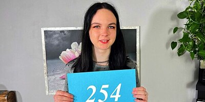 Papita at her first porn casting