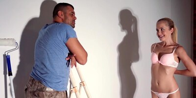 Spanish charmer didn't allow handsome man to avoid gentle sex