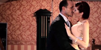 Redhead sexy Kattie Gold has sex on the pool table