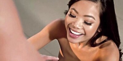 Stud Step-Brother Wants to Fill Step-Sister's Tight Asian Pussy - Vina Sky -