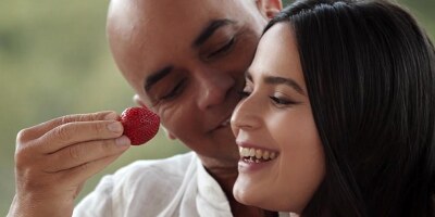 Romantic evening ended with sex with charming Ariana Van X