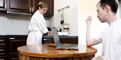 SISPORN. Boy fucks cute stepsis not afraid to be caught by strict stepmom