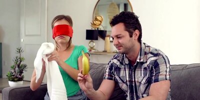 Experiments ends for stepsibings with hot sex on sofa