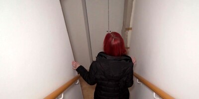 Amateur POV sex with slim redhead Gigi Rouge