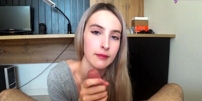 Cute Girl Sucks Guys Cock And Rides Him - Bellamurr