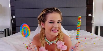 Big dick DROPS LOAD in teens E-Y-E