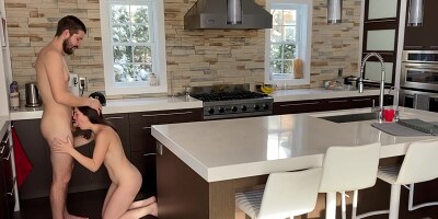 Real Couple Sex Making Love On Kitchen
