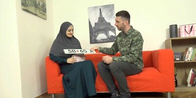 Muslim milf pays for service with her body