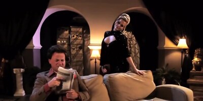 Astonishing blonde takes a good hammering and sucks that cock clean